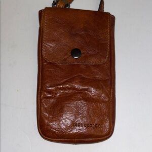 Jack Georges Brown Leather Crossbody Bag